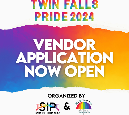 Sponsorship Opportunities for Twin Falls Pride 2024 are now available!